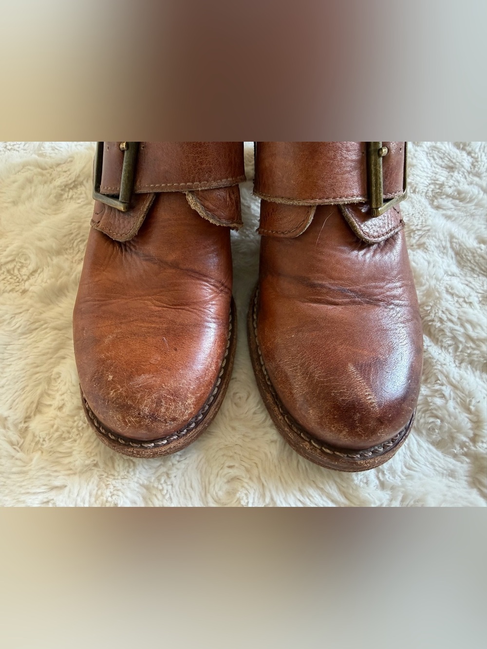 Frye Sabrina Double-Buckle Ankle Boot - Picture 7 of 9